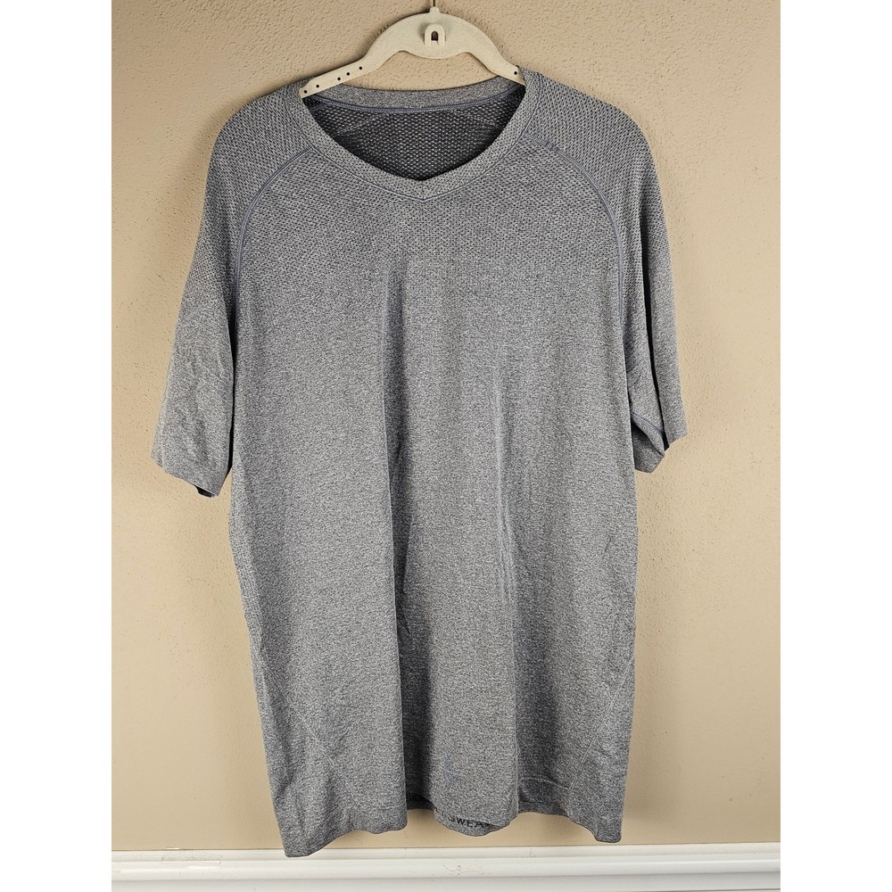 Lululemon Mens Gray Metal Vent Tech Short Sleeve Tshirt Large